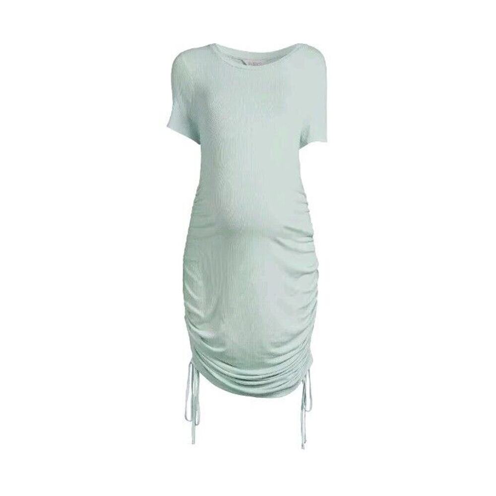 Destination Maternity Ruched Bodycon Dress Size M Harborโ Gray
